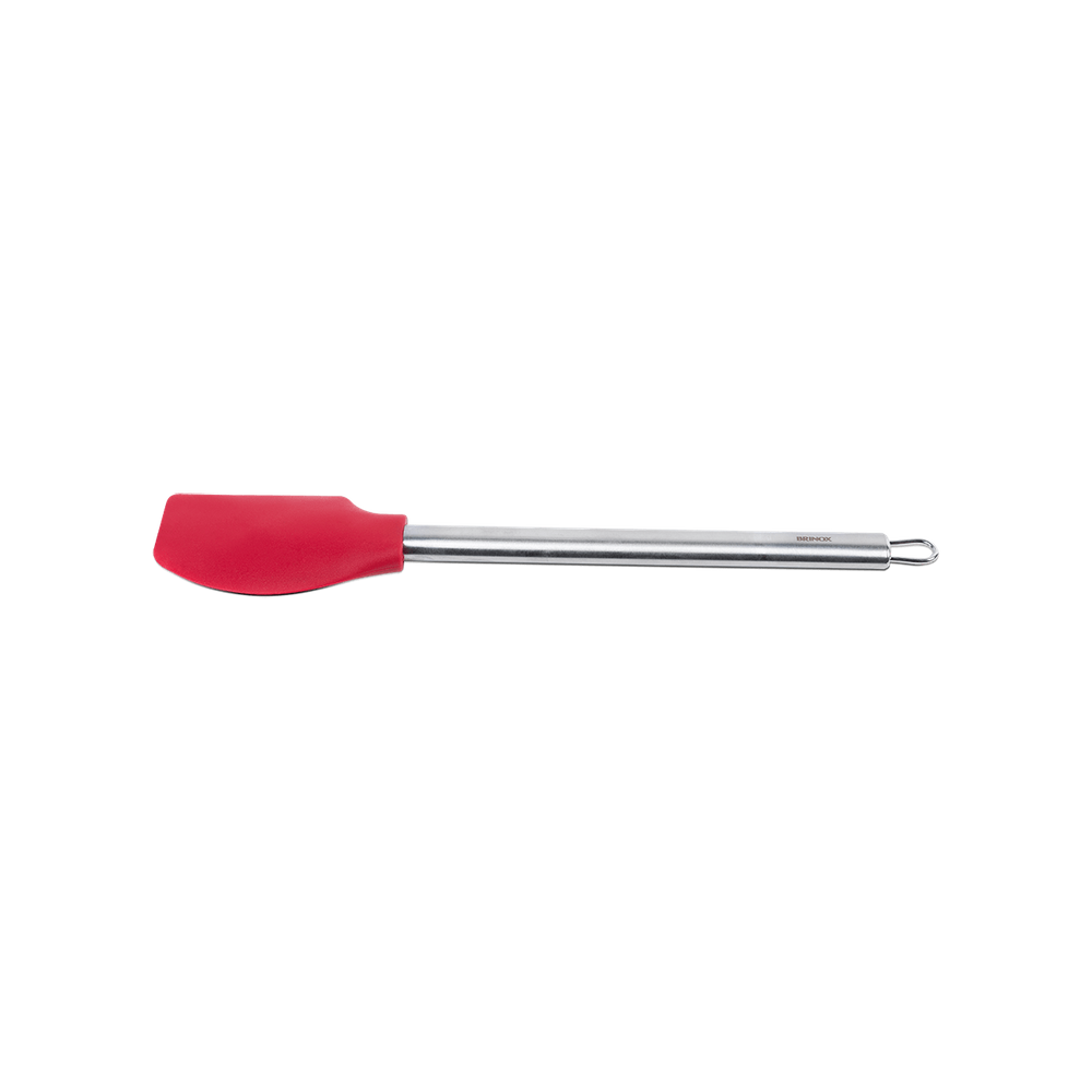 Espátula De Silicone Brinox Duo 33 cm Vermelha Aço Inox