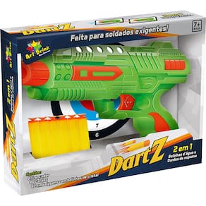 Lançador Nerf Arminha De Brinquedo Pistola Dardos Tambor