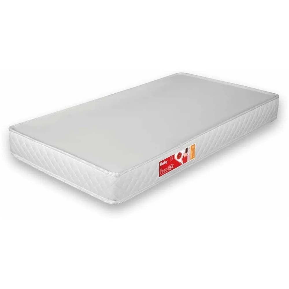 Colchão De Berço Baby Espuma D18 70x130x12 Branco Branco