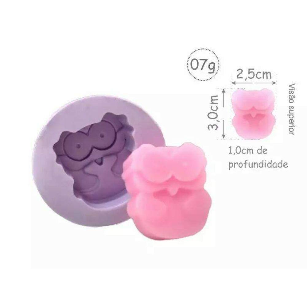 Forma de Silicone Coruja Mini mod 2 Ib-071