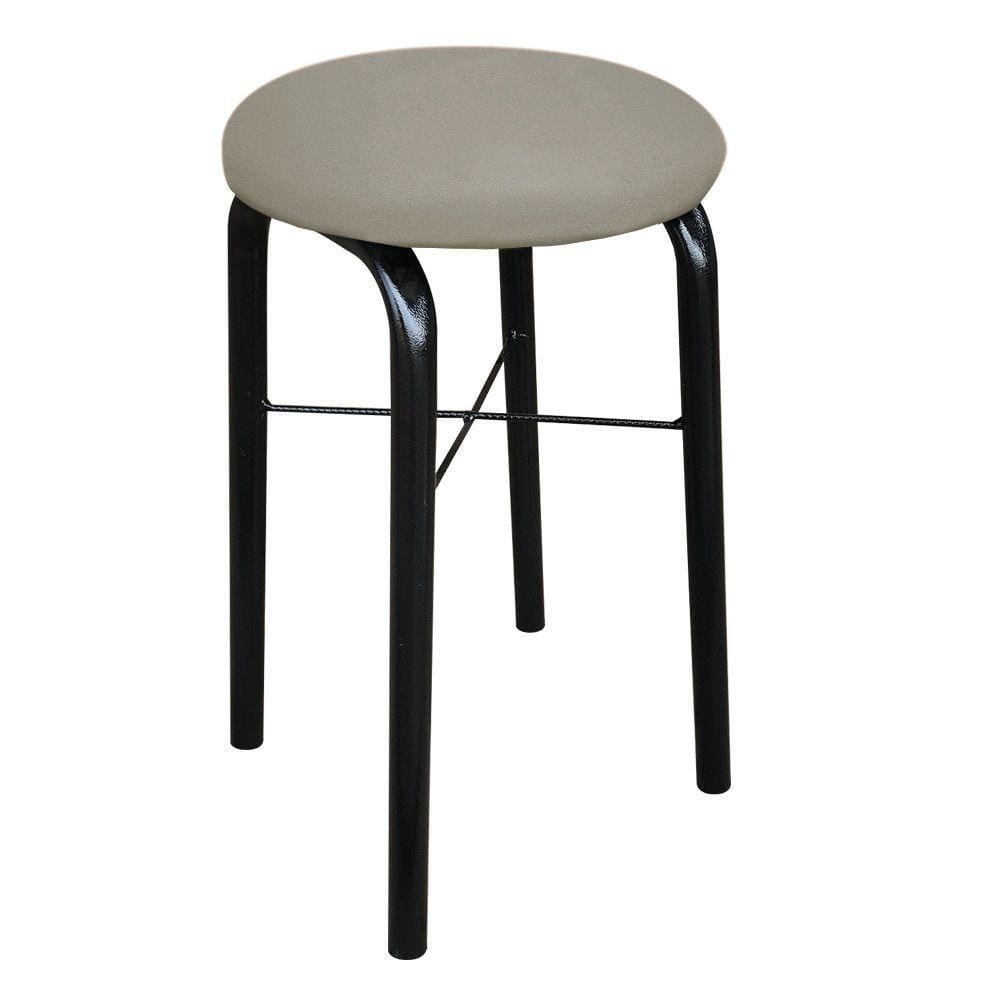 Banqueta Baixa Manu Suede Marrom Rato