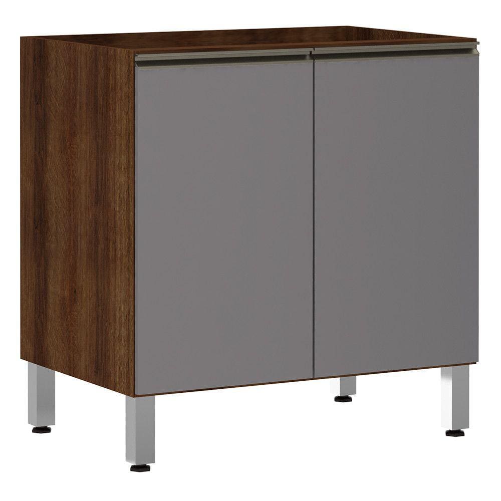 Balcão de Cozinha sem Tampo 80cm 2 Portas Jade Luciane Móveis