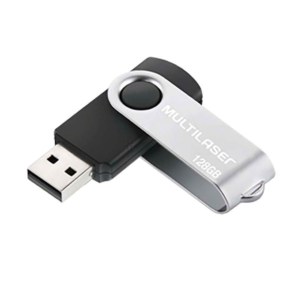 Pen Drive Multilaser PD591 128G Preto