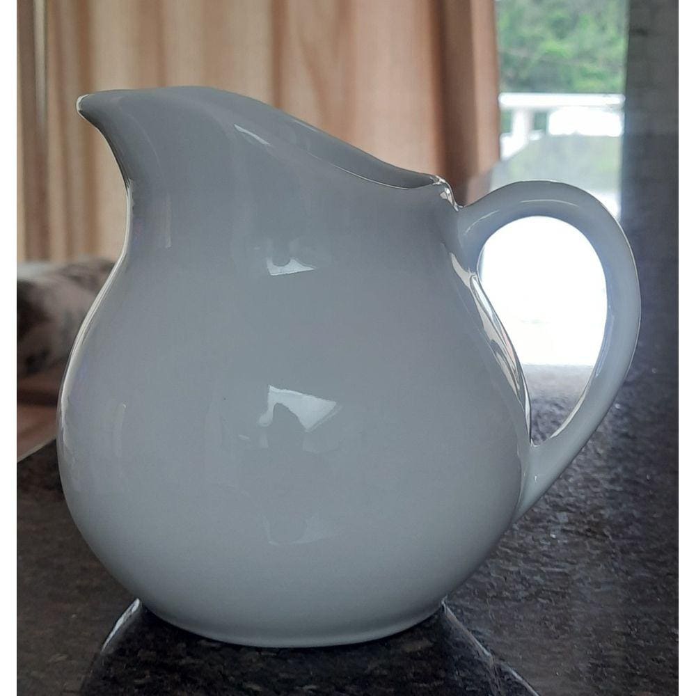 Jarra Tradicional 700ML Leiteira, Sucos e Bebidas - Porcelana Branca (2)