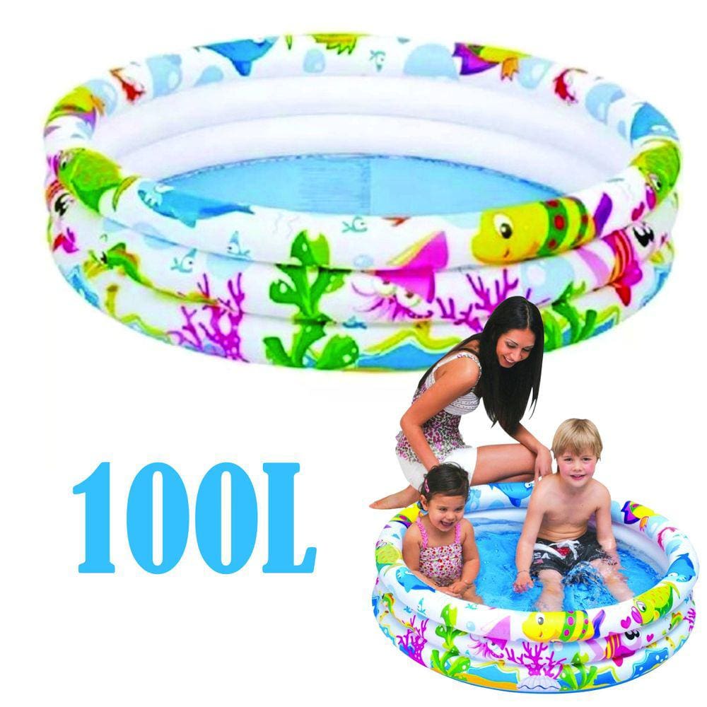 Piscina Infantil Inflável Fundo Do Mar 100L