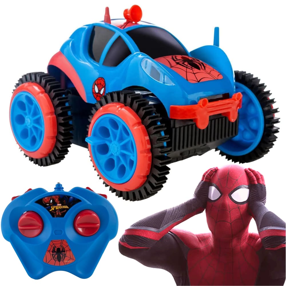 Carro Controle Remoto Fearless Homem Aranha Bateria Recarregavel