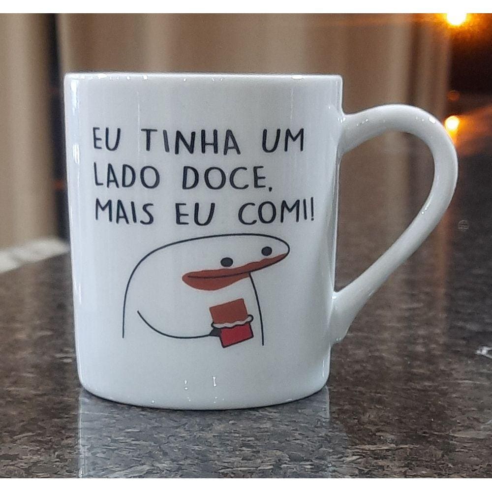 Kit 6 canecas 300ml - Porcelana - Decoração Flork