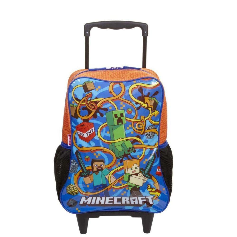Mochila De Rodinha Grande Minecraft