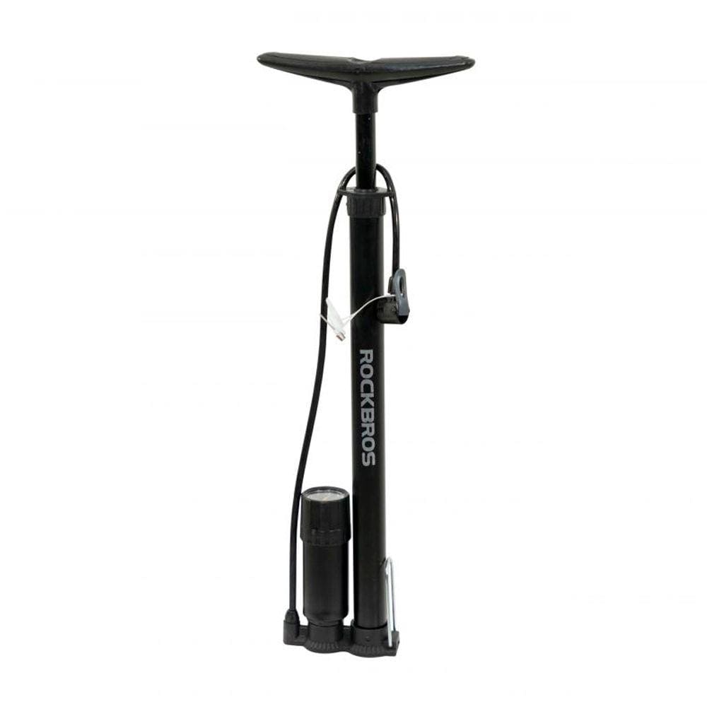 Bomba de Ar Oficina Manômetro 160psi 11 Bar Ciclismo Speed Gravel Mtb Apoio de Pé Rockbros RB-380G