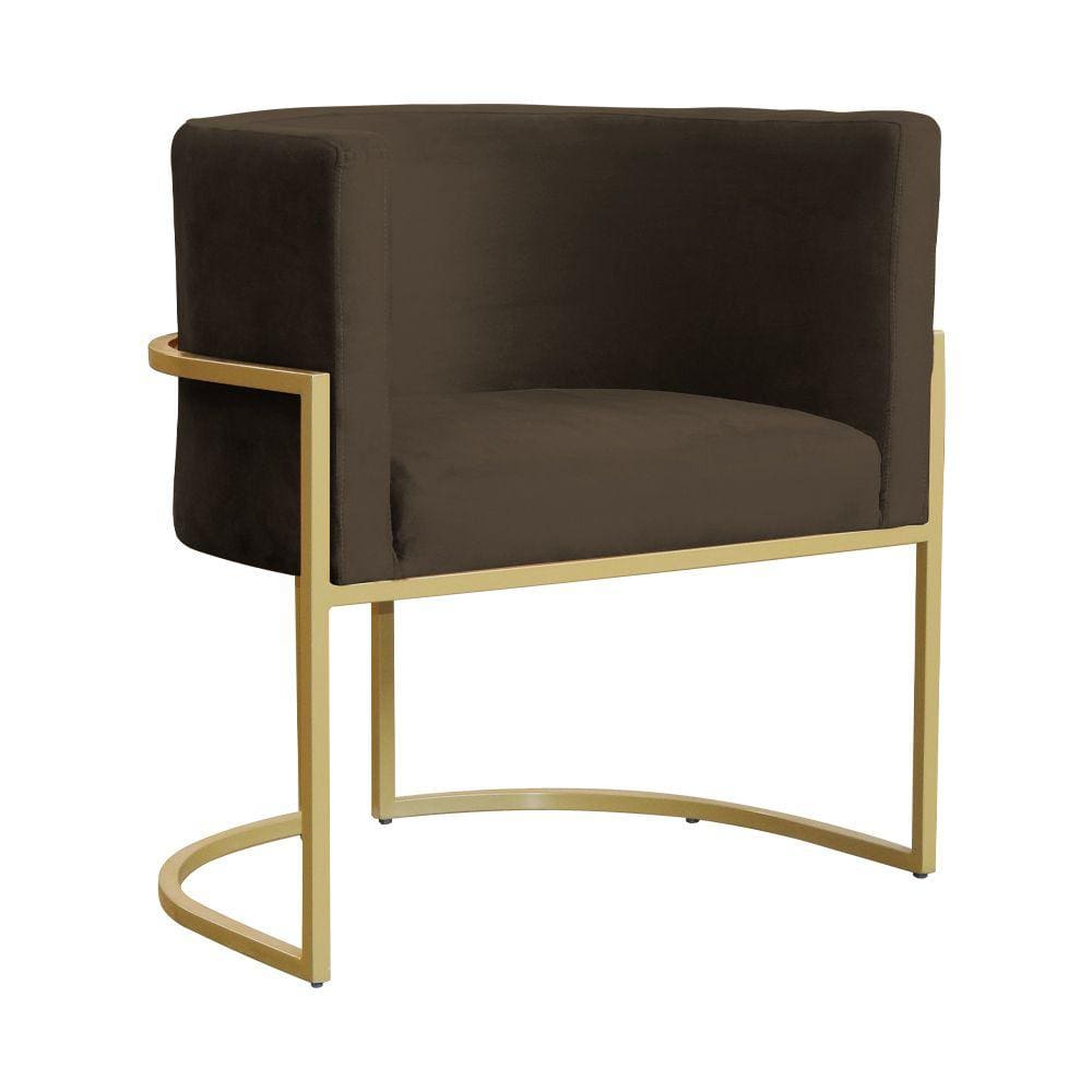 Poltrona Luana para Escritório Veludo Cores - DS Estofados