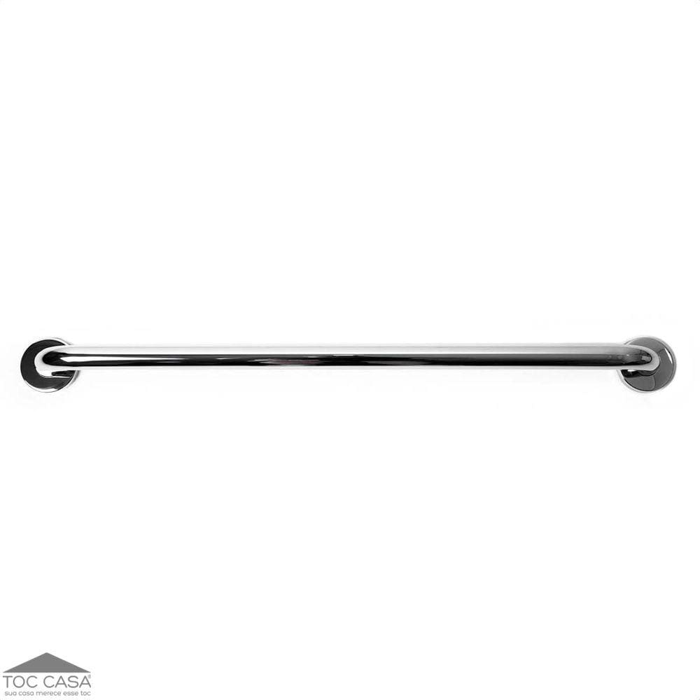 Barra De Apoio Tubular Em Inox Polido Diâmetro 1.1/4 De 80cm