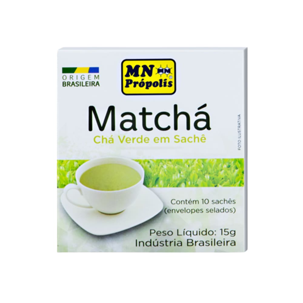 Kit 6X: Chá Verde Moído Matchá 10 Sachês MN Food