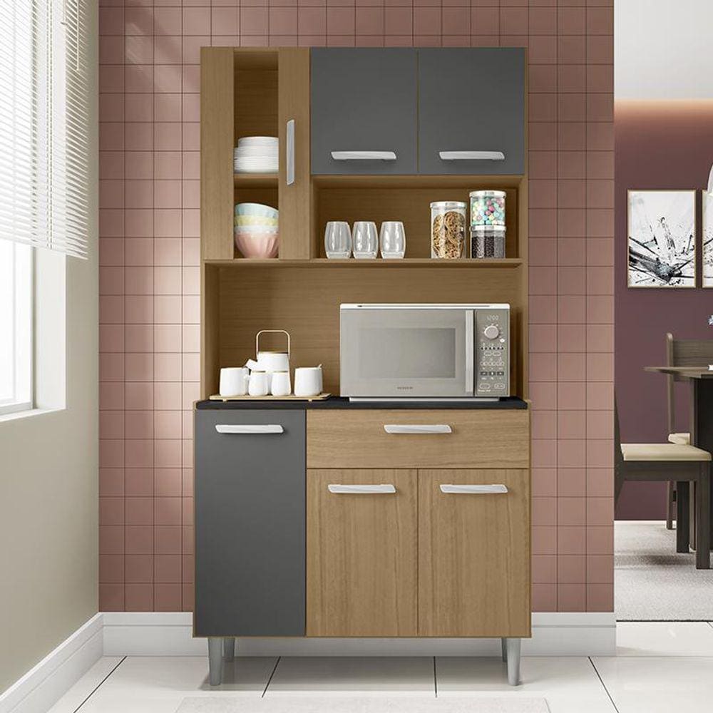 Armario Cozinha 6 Portas e 1 Gaveta Carol