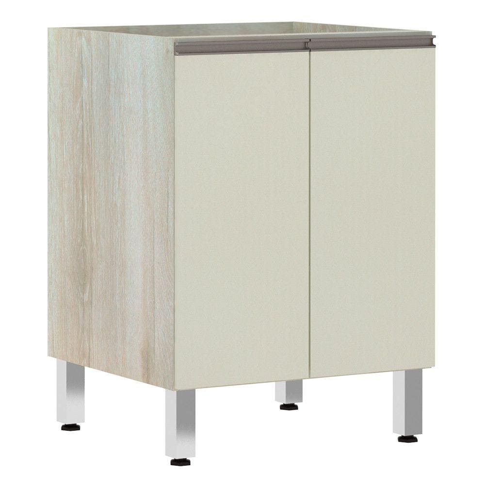 Balcão de Cozinha sem Tampo 60cm 2 Portas Luci Luciane Móveis