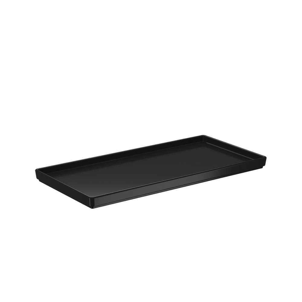Bandeja Para Banheiro Coza Splash 27 x 13 x 1,5 cm Preto