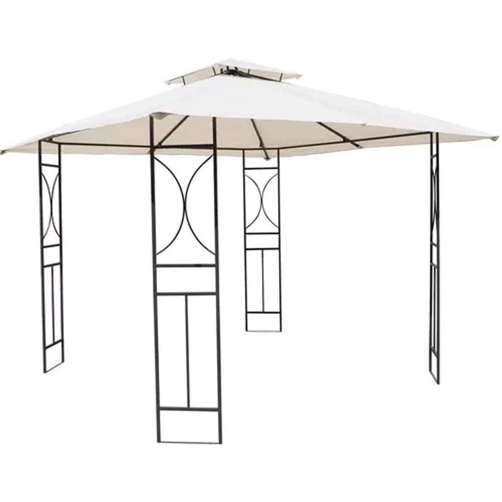 Gazebo Tenda Pergolado 3x3m Impermeável Prova De Água Vento