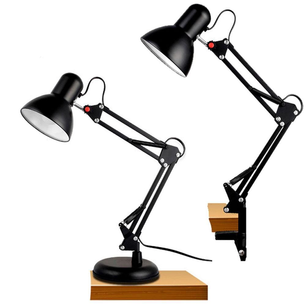 Luminária Pixar Lorben Abajur de Mesa Articulada com Garra e Base Preto