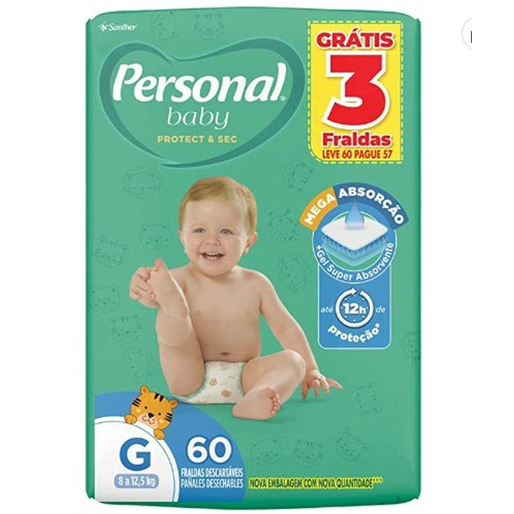 Fralda Inf Personal Soft & Protect G C/60
