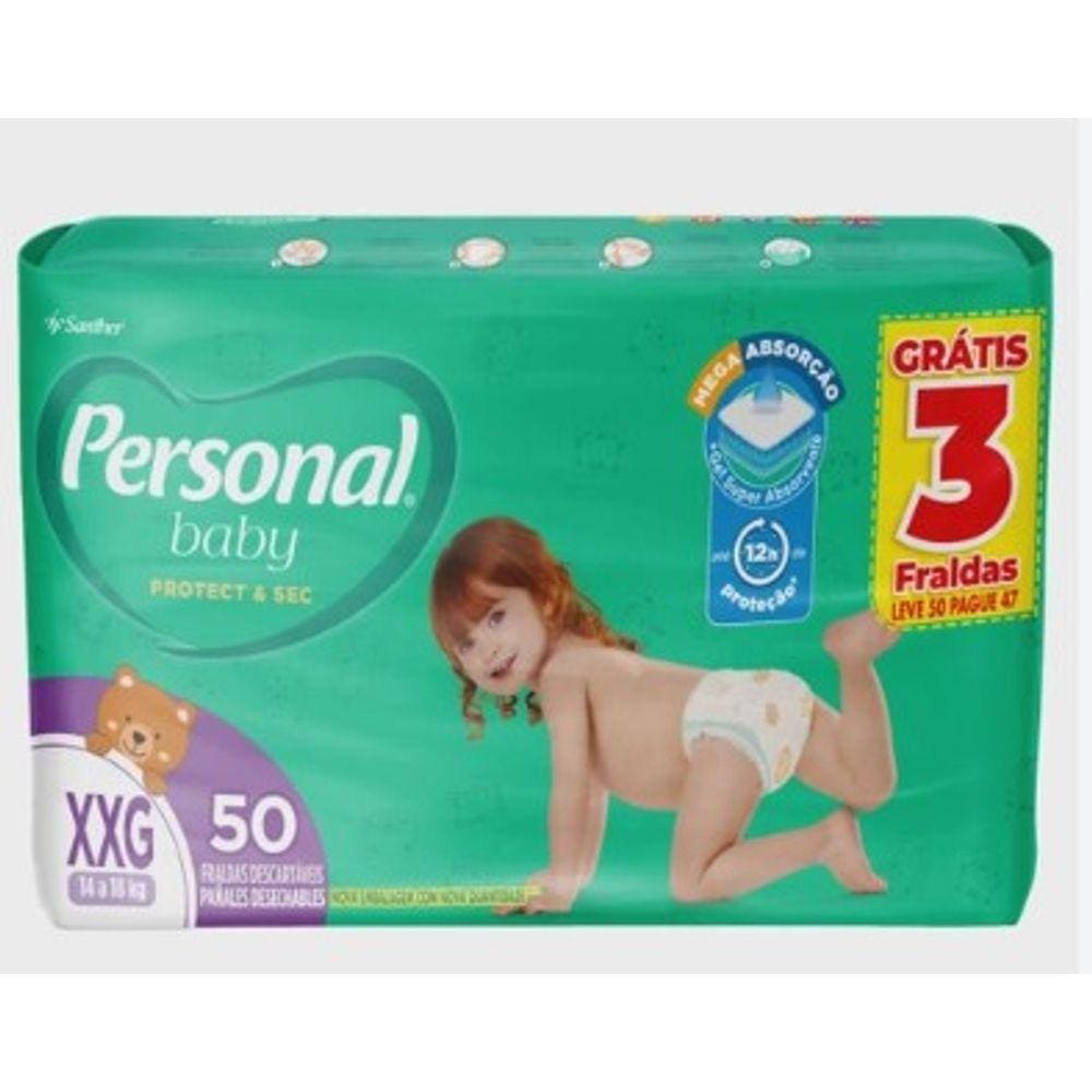 Fralda Inf Personal Soft & Protect Xxg C/50