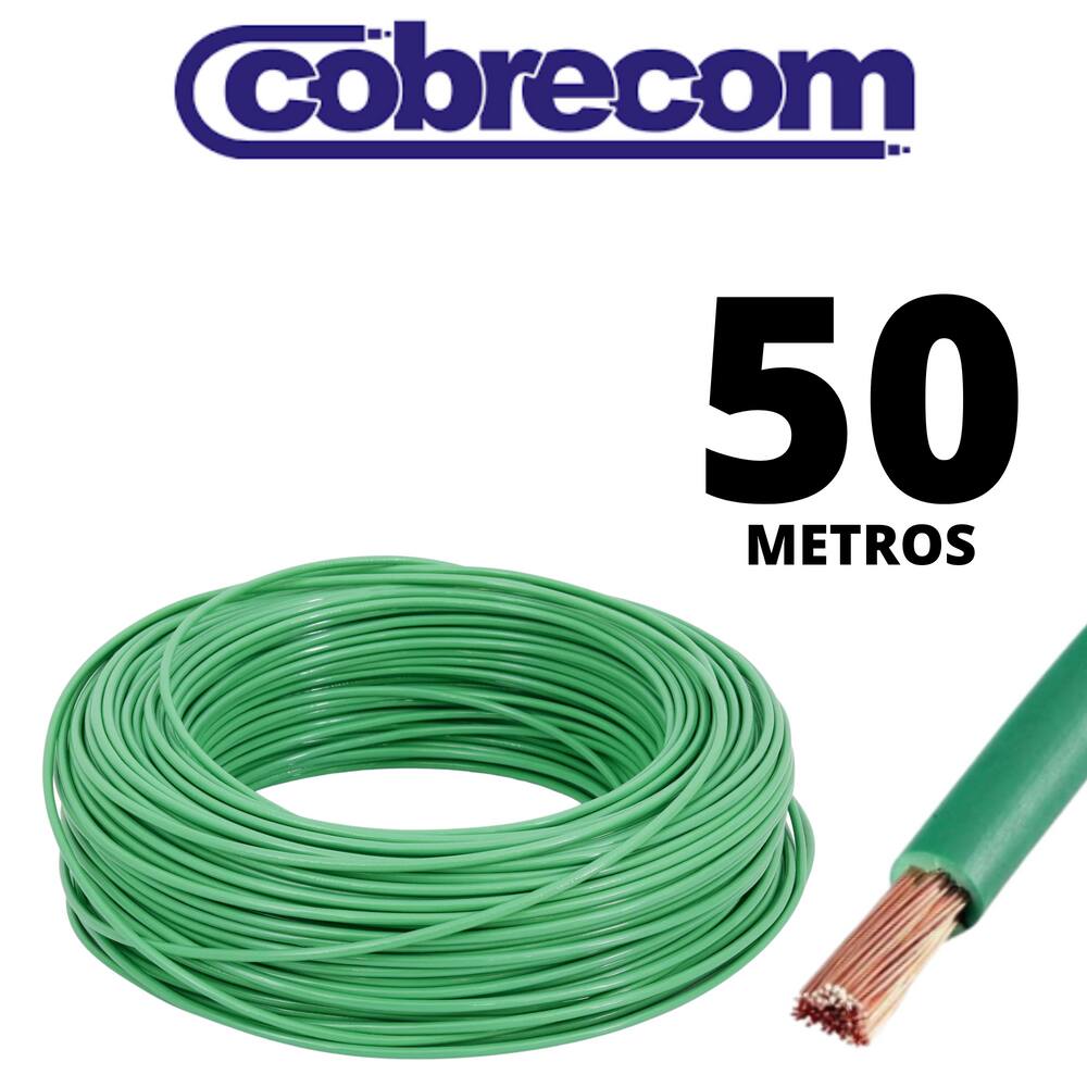 Cabo Flexível Multiuso Circuito De Eletrica 6,0mm com 50 Metros