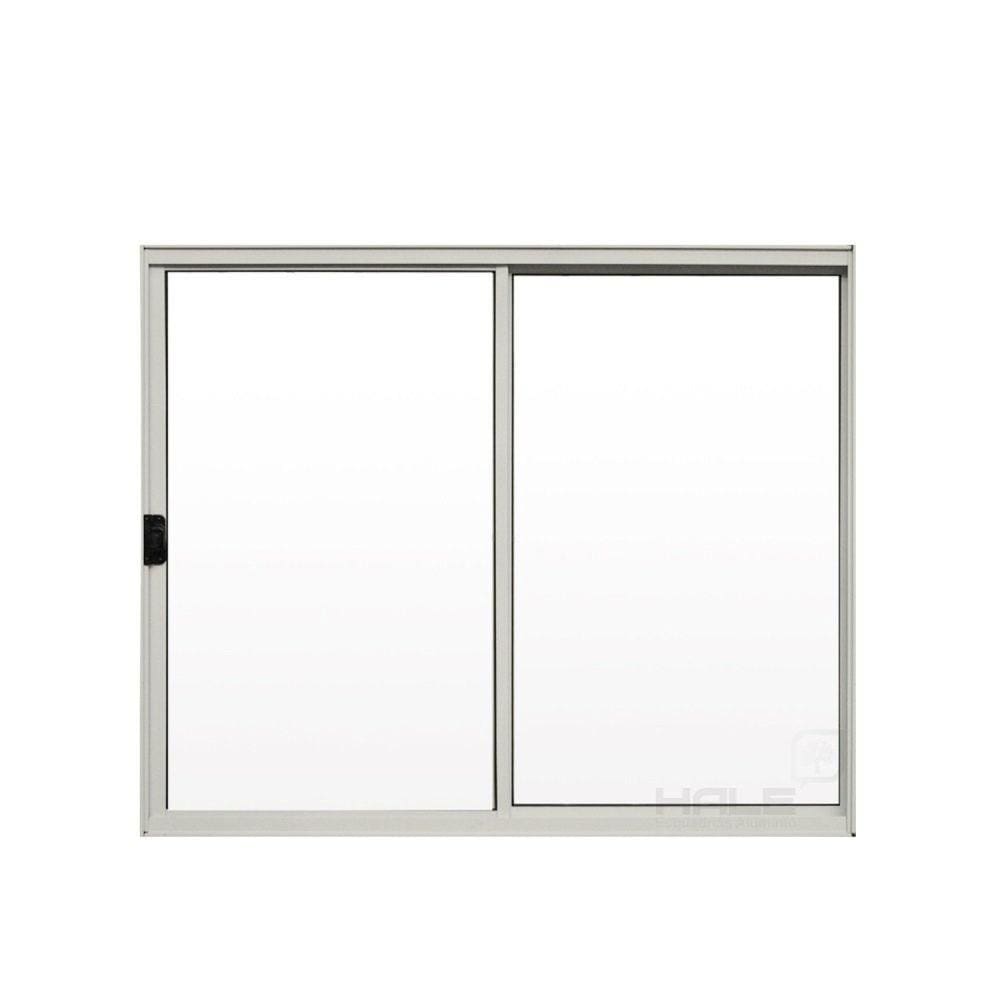 Janela de Alumínio de Correr 100x100cm 2 Folhas Hale Esquadrias Branco
