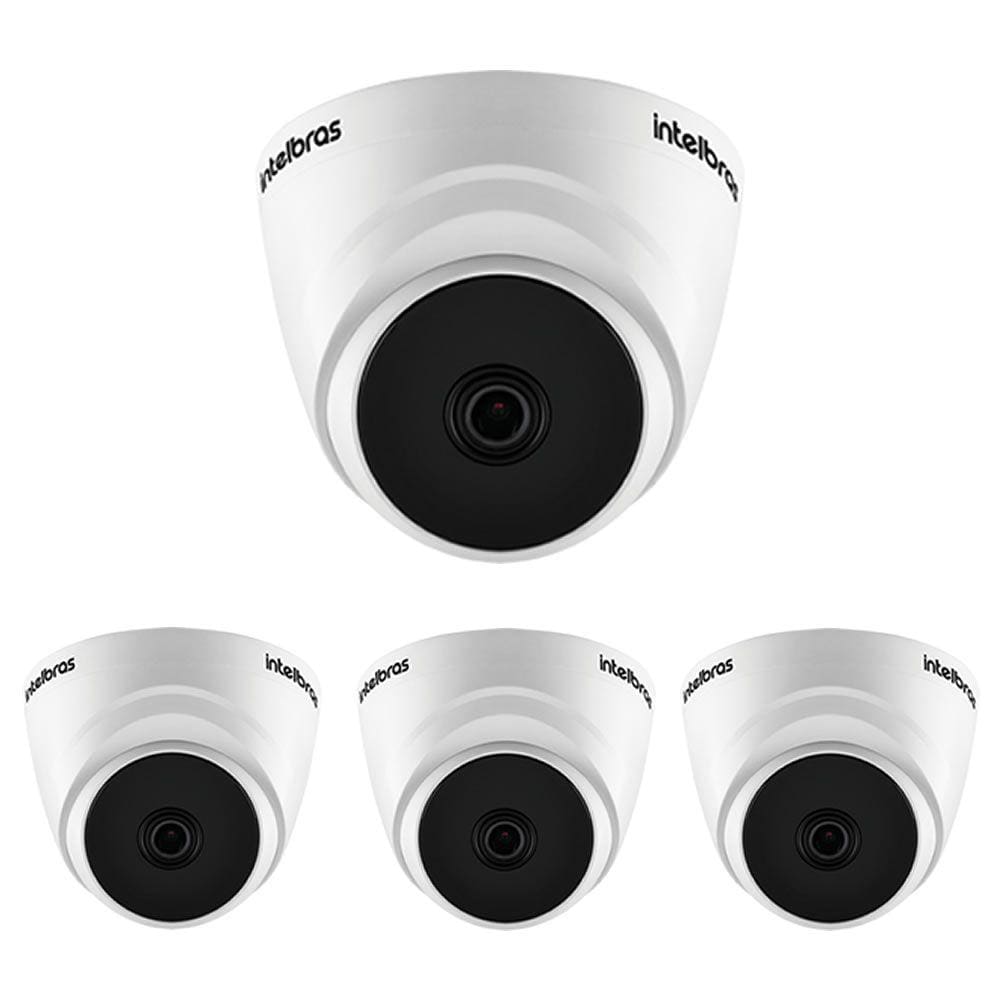 Kit 4 Câmeras Multi HD 2 Megapixels 2.8mm 20m VHD 1220 D G7 Intelbras