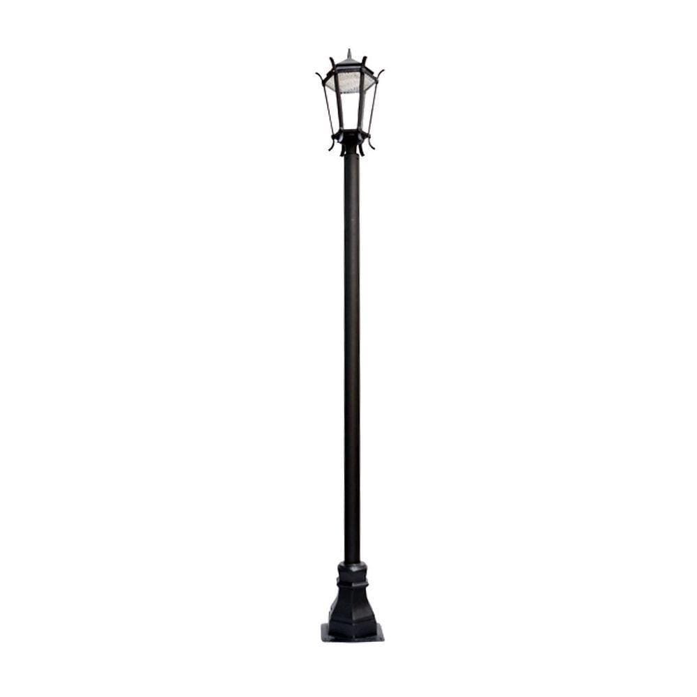 Poste Milano De Jardim Luminária Francesa Led Alumínio 407Cm