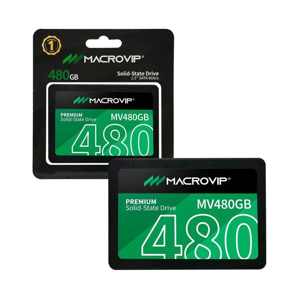 Ssd 480Gb Macrovip, Sata 3 6Gb/S, 2.5, Leitura 520Mb/S,