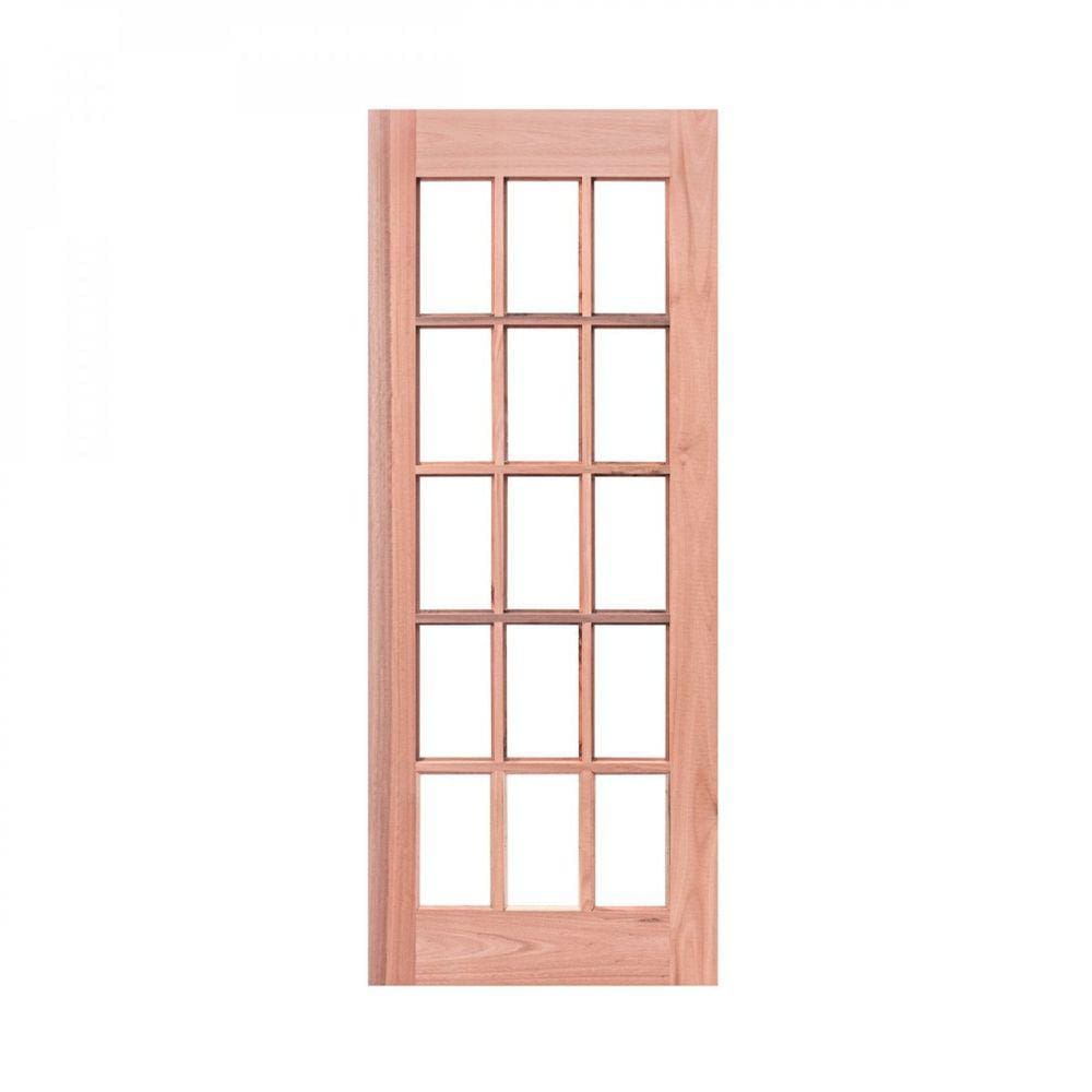 Porta de Madeira Folha 210cmx90cmx3cm PE15 Esel Marroml