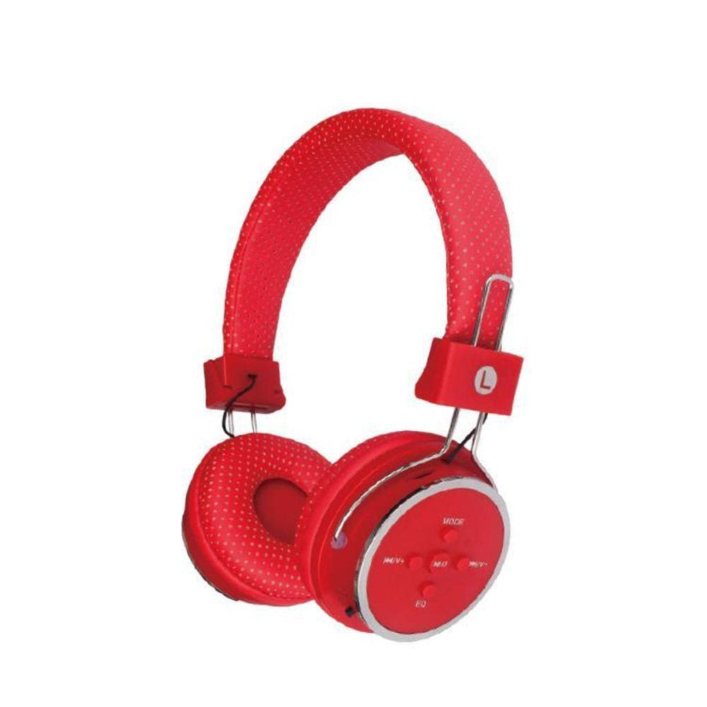 Fone De Ouvido B05 Wireless Mp3 Fm Bluetooth Vermelho