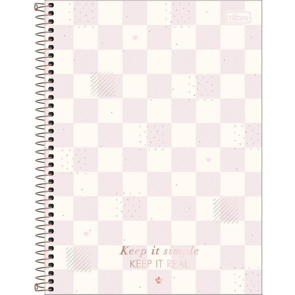 Caderno Espiral Tilibra Universitário Capa Dura Soho 16 Matérias 256 Folhas - Embalagem com 2 Unidades