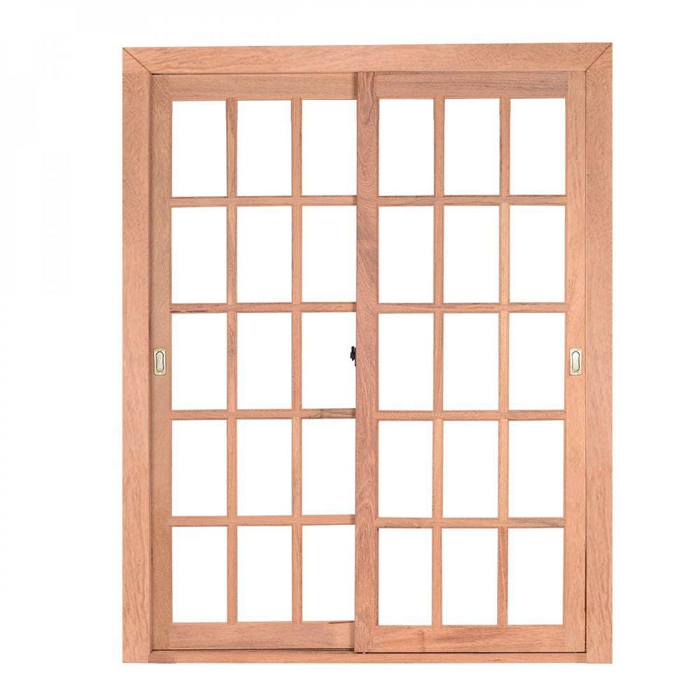 Porta de Correr Madeira 216cmx140cmx12cm PE621 Esel Marroml