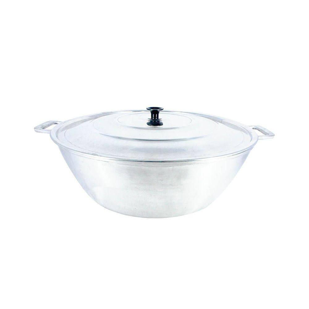 Tacho Panela Restaurante Alça Alumínio Fundido Polido 60cm