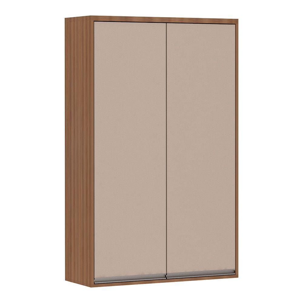 Armário Aéreo Cristaleira 80cm 2 Portas Lari Luciane Móveis