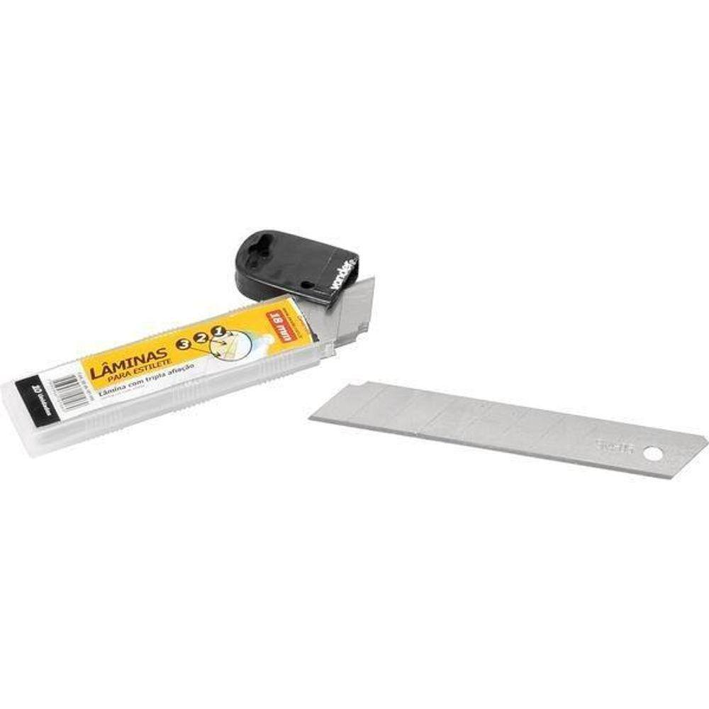 Lâminas Para Estilete Profissional 18Mm 10 Peças Vonder