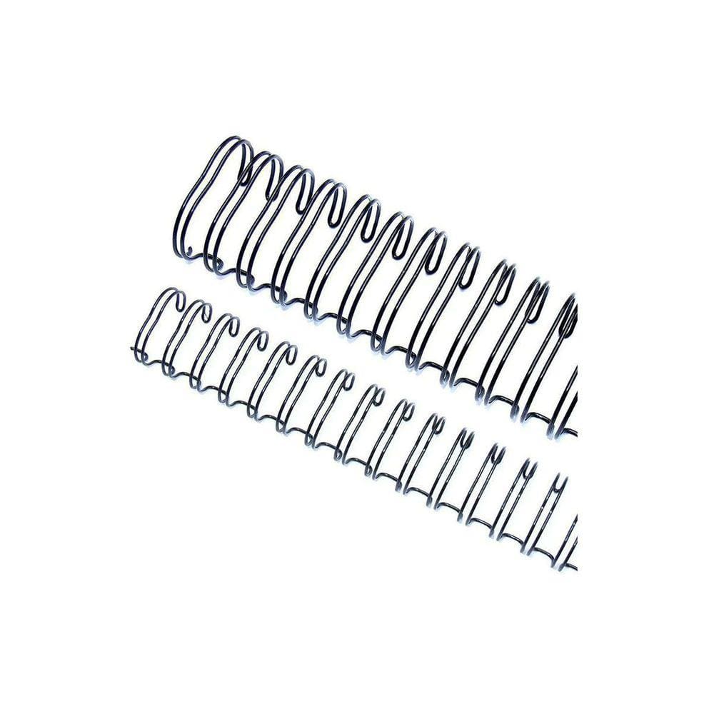 Wire-o Garra Duplo Anel 9/16\" para 110 fls Carta 3x1 Preto 100 und
