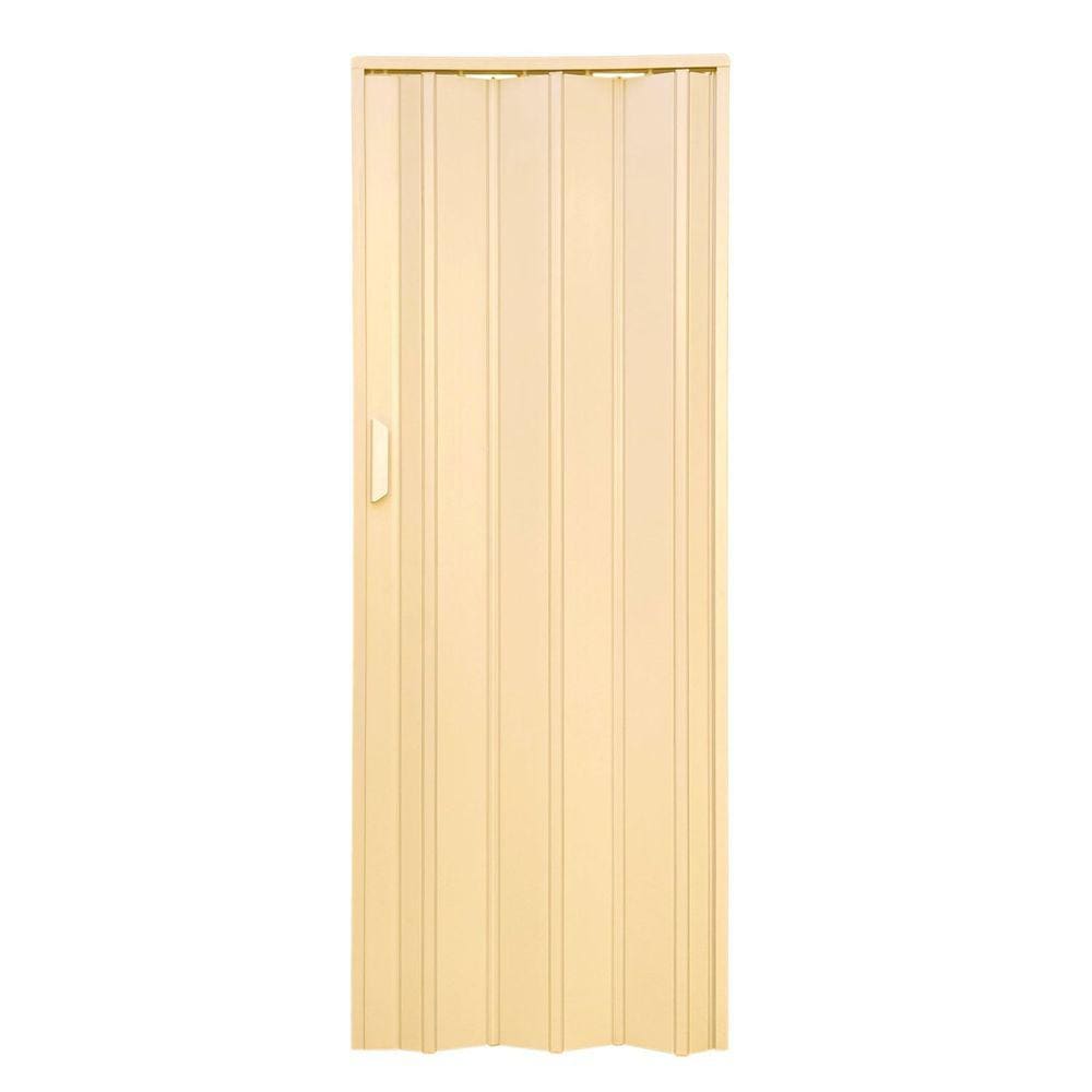 Porta Sanfonada de PVC 210x115cm Bariri Creme