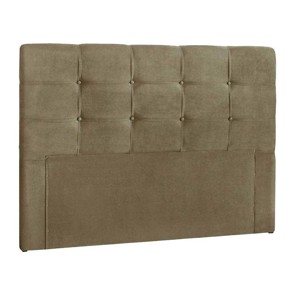 Cabeceira Painel De Casal 140cm Para Cama Box Clean Suede Bege - SA Móveis