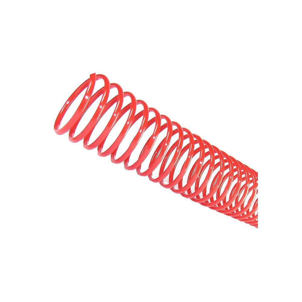 Espiral para Encadernação Vermelho 50mm 450 Folhas 12 und