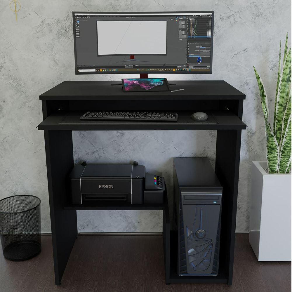 Escrivaninha Computador 690x420 C/ Suporte CPU e Impressora