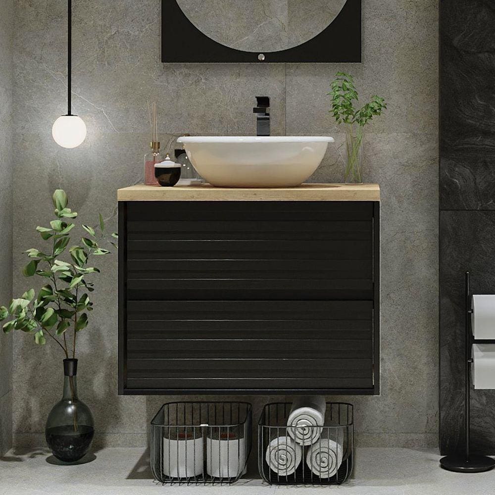 Gabinete para Banheiro 70cm Jade Darabas Agardi Preto