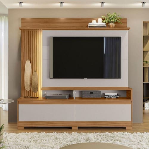 imagem-Estante Home para TV até 60 Polegadas 2 Portas NT1295 Notável - Bege