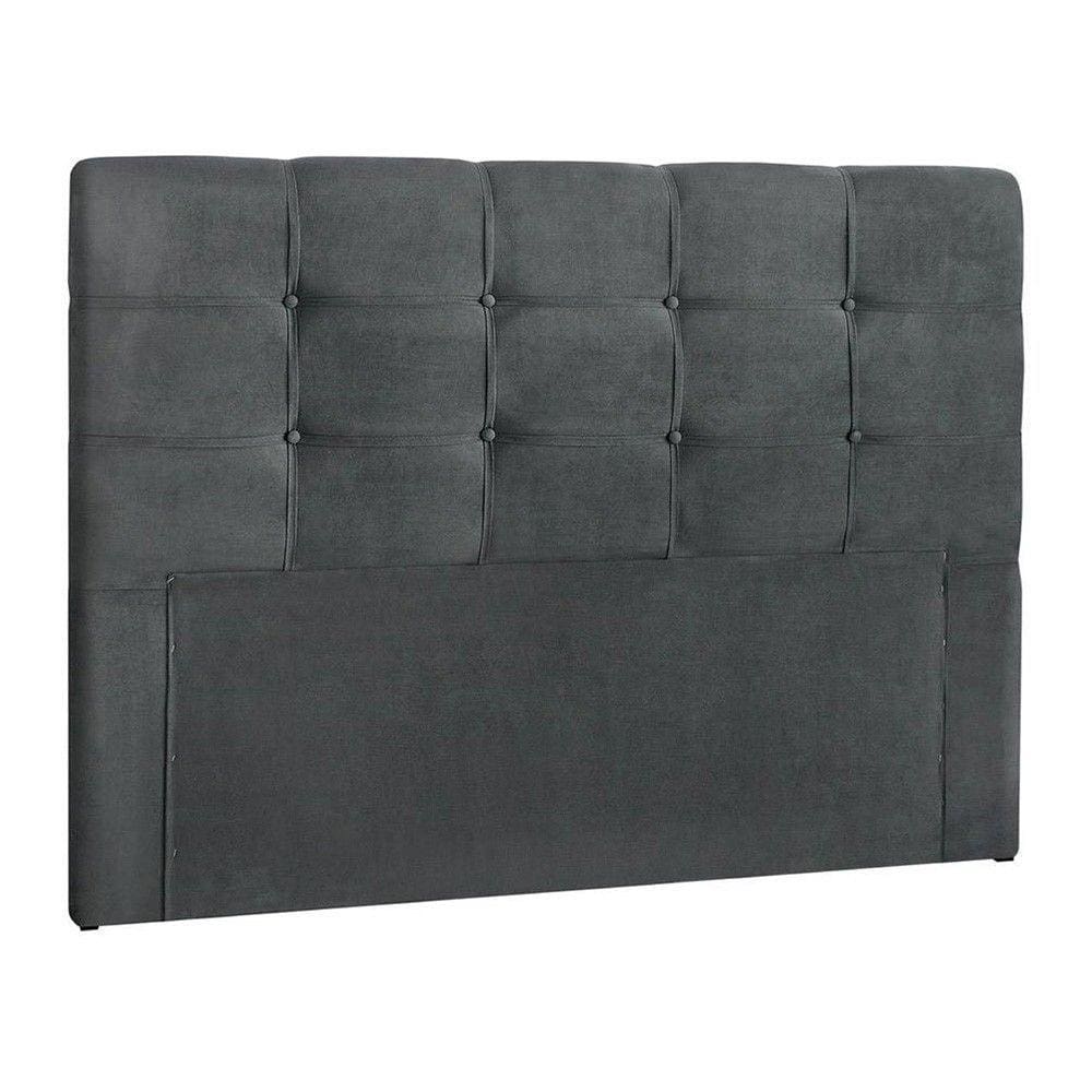 Cabeceira Painel De Casal 140cm Para Cama Box Clean Suede Cinza - SA Móveis