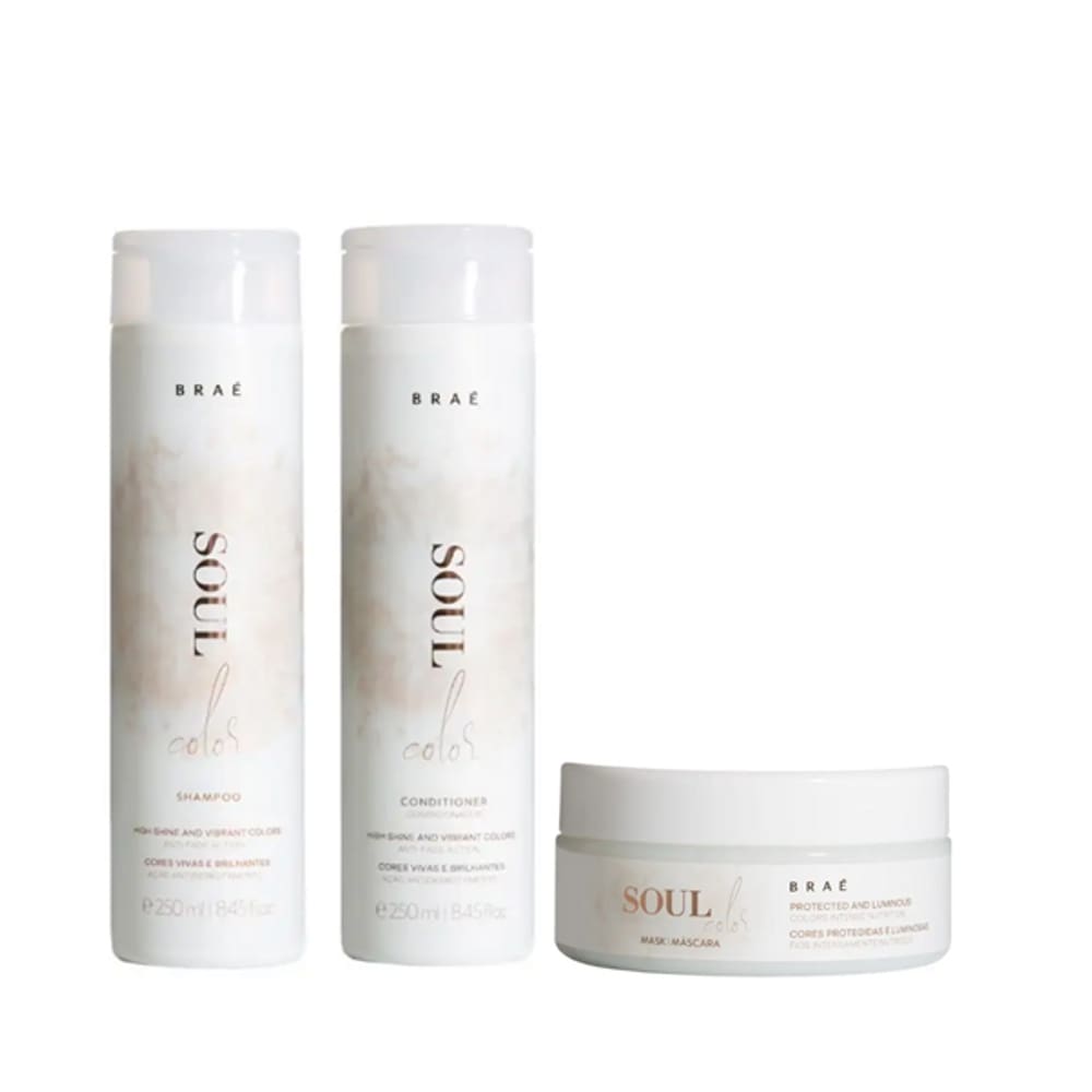 BRAÉ Soul Color - Shampoo+Condicionador 250ml+Mascara 200g