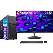Computador Completo Skill Pro Intel 12ª Geração Core i5 12400F 16GB DDR4 Placa de vídeo Geforce 2GB SSD 512GB Monitor 21.5” LED SP-092
