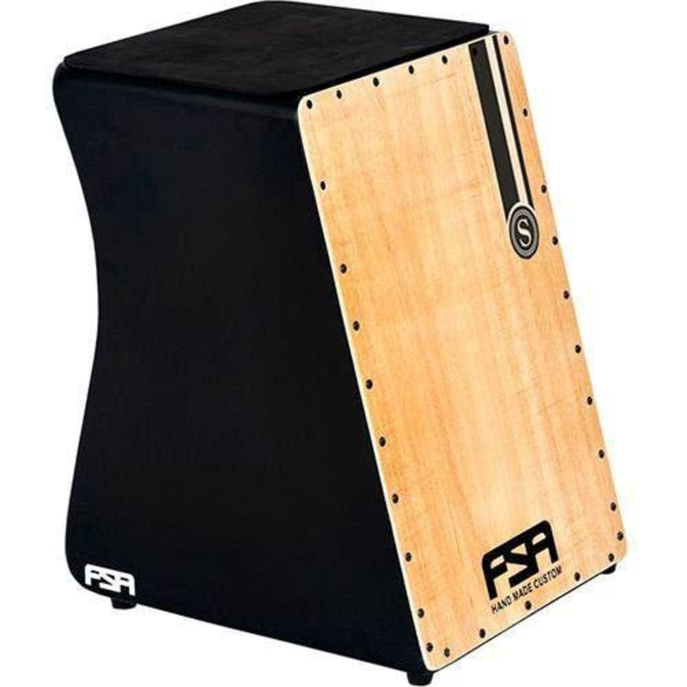 Cajon Standard Fs-2501 Fsa Inclinado Corpo Preto Fosco Em