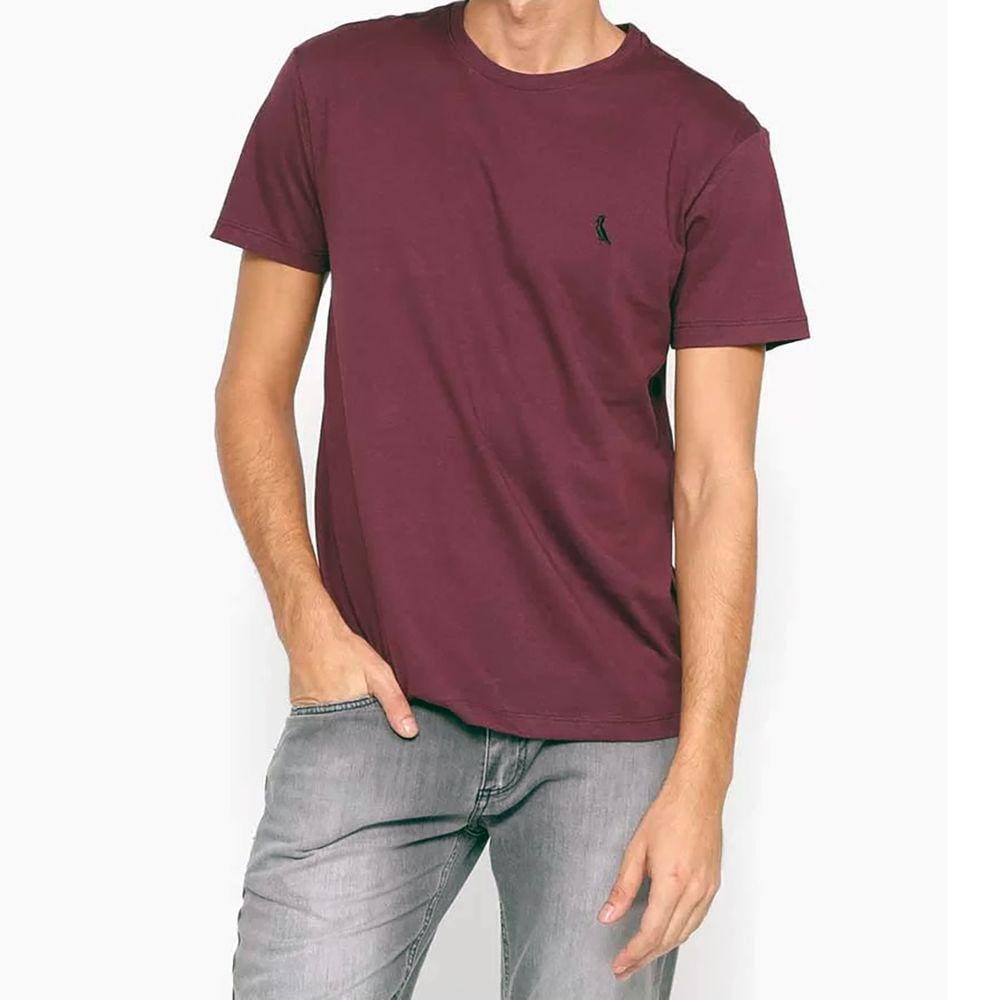 Camiseta Reserva Gola Careca Masculina - Vinho