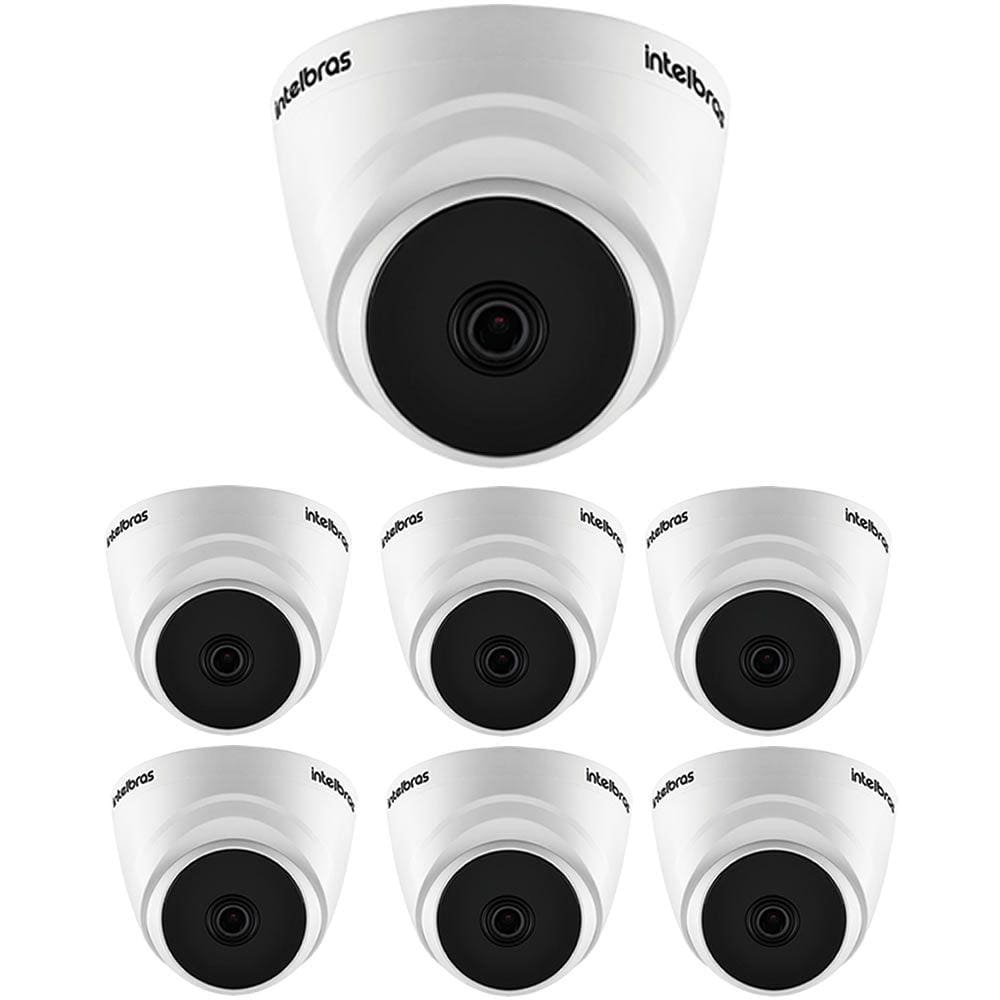 Kit 7 Câmeras Multi HD 2 Megapixels 2.8mm 20m VHD 1220 D G7 Intelbras