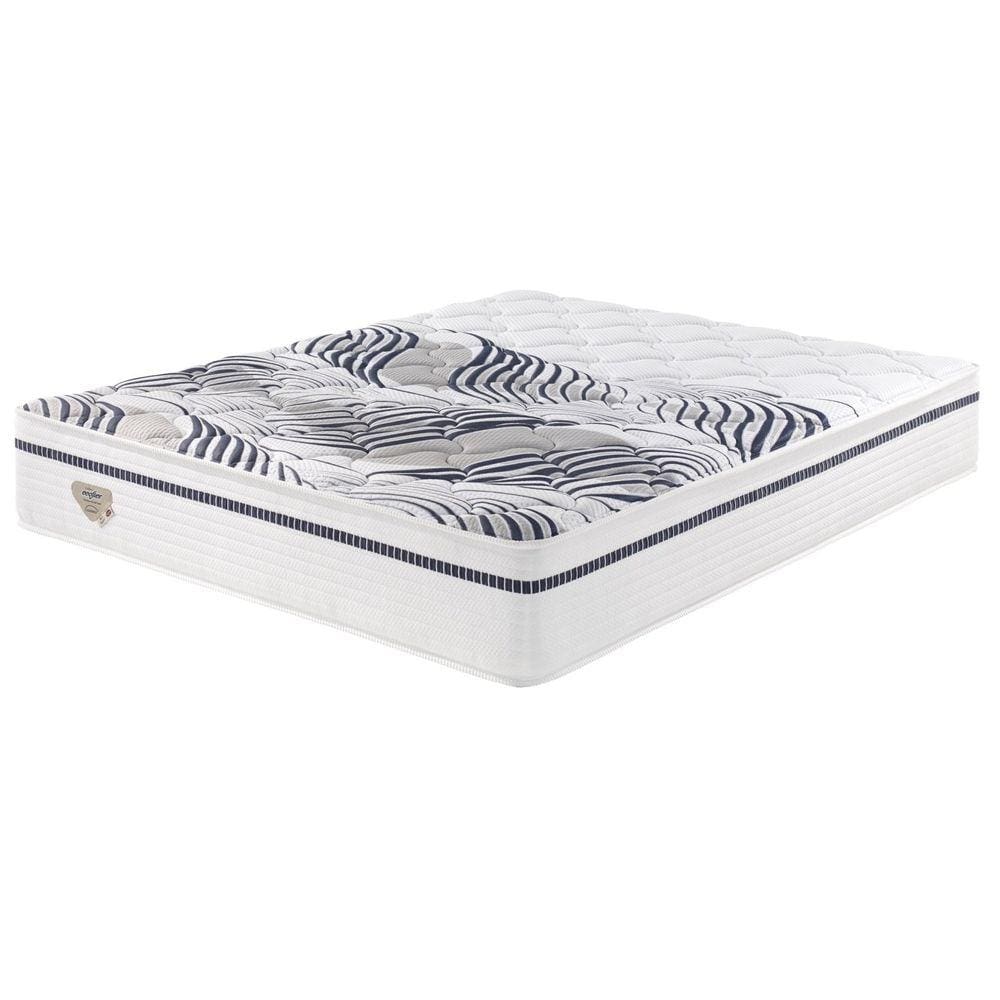 Colchão Queen Molas Multi Support Miracoil 158x198x31cm Essence Ecoflex Branco/Azul marinho