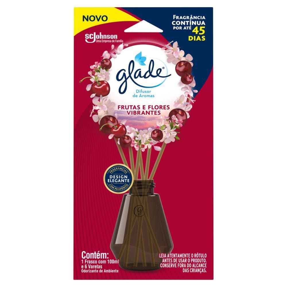 Difusor de Aromas Glade Frutas e Flores Vibrantes 100ml